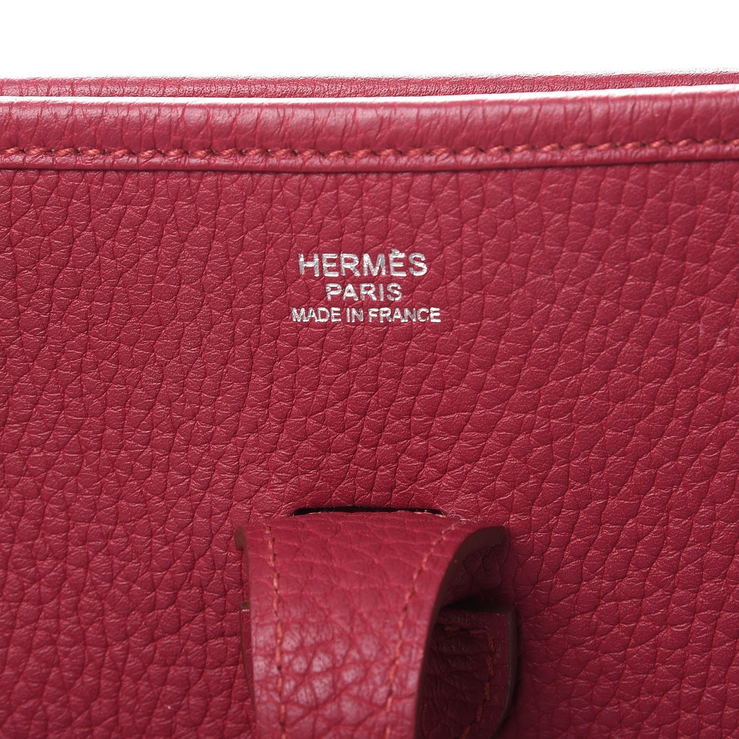 Hermes Taurillon Clemence Evelyne III PM Rubis 6 of 8