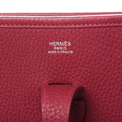 Hermes Taurillon Clemence Evelyne III PM Rubis 6 of 8