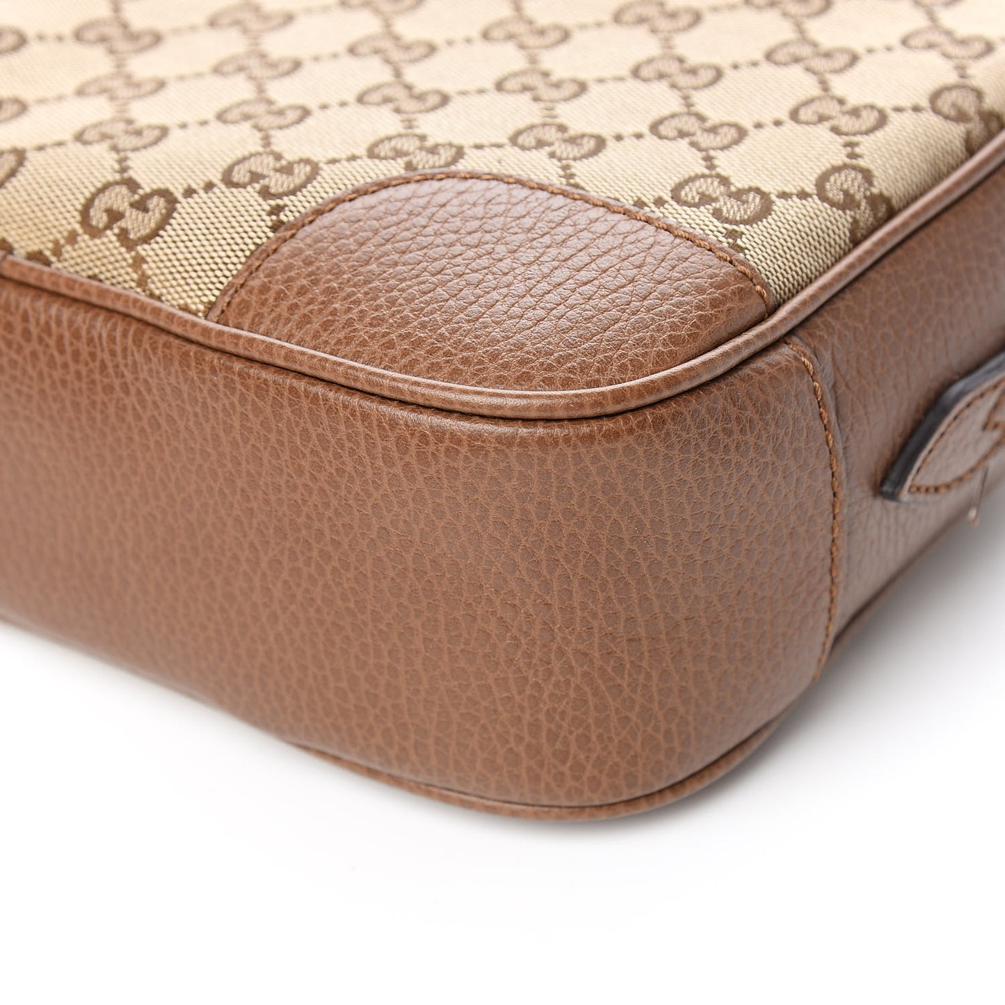 Monogram Mini Bree Messenger Bag Beige Tabacco