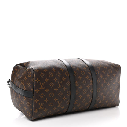 Louis Vuitton Monogram Macassar Keepall Bandouliere 45 4 of 9