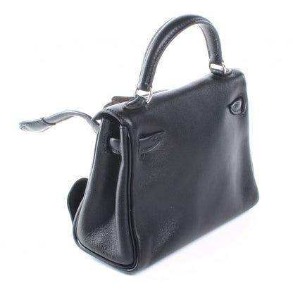 Hermes Swift Quelle Idole Kelly Doll Handbag Noir and Havane RARE 4 of 9
