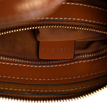Celine Triomphe Canvas Calfskin Medium Boston Bag Tan 8 of 11