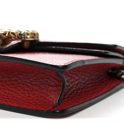 Gucci Calfskin Super Mini Dionysus Shoulder Bag Hibiscus Red 9 of 10