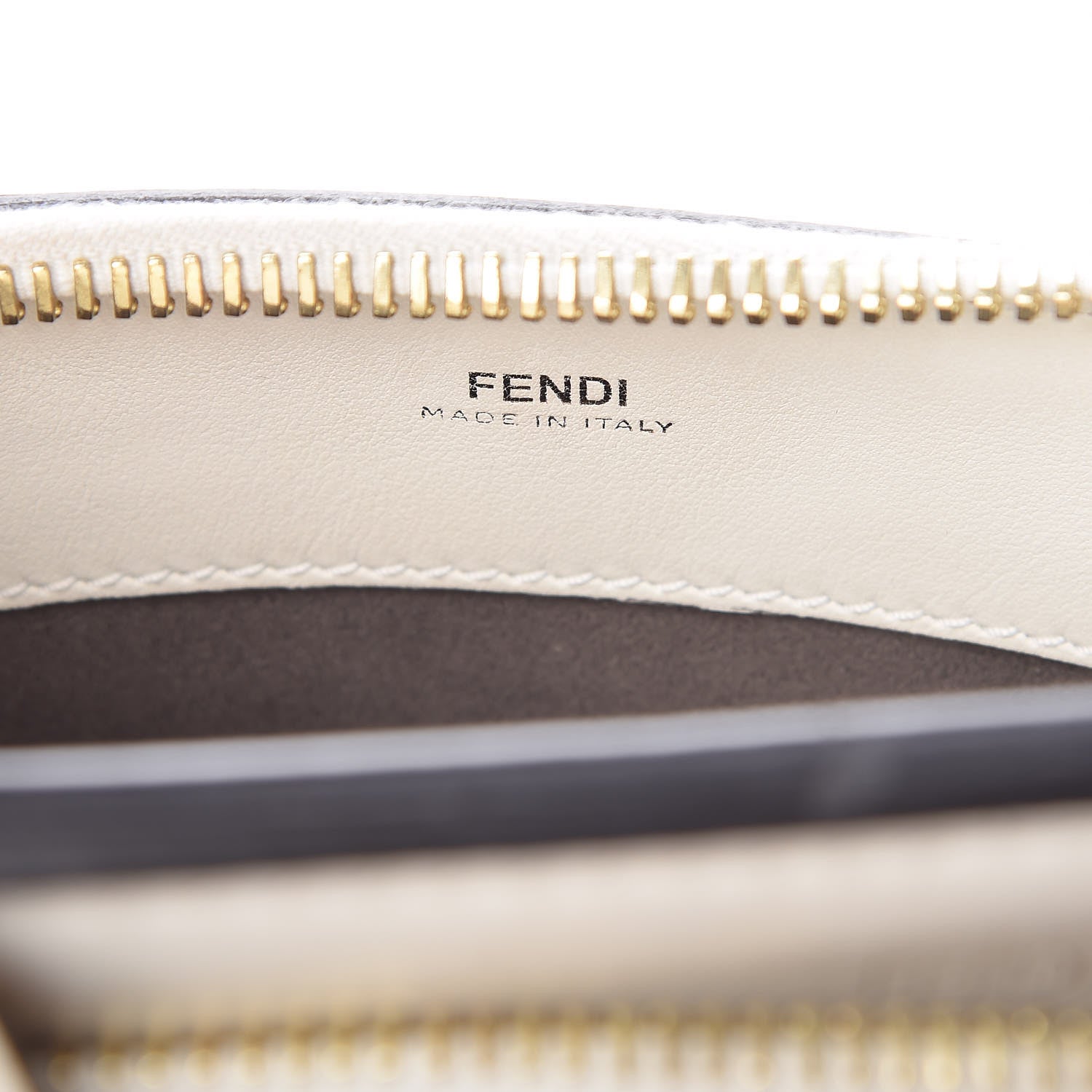 Fendi Vitello Baltico Ribbon Lace Up Floral Small DotCom Click Chain Satchel White Multicolor 10 of 19