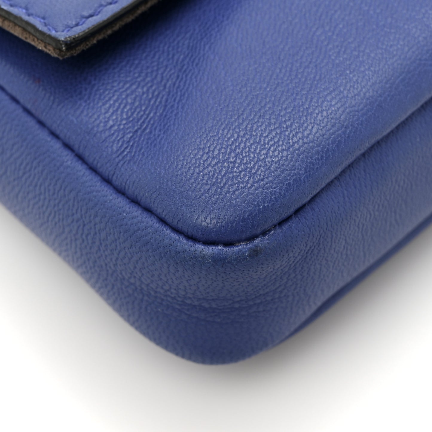 Shiny Nappa Micro Baguette Blue Neon