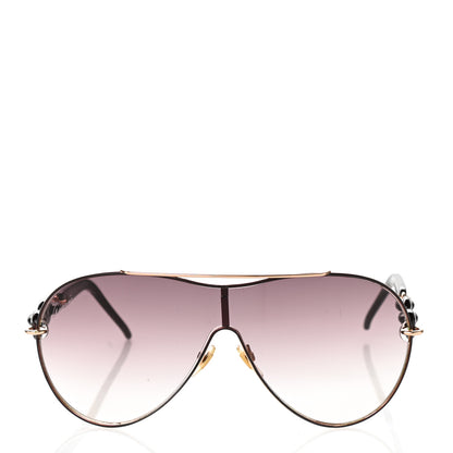 Gucci Marina Chain Aviator Sunglasses Gold Black 2 of 8