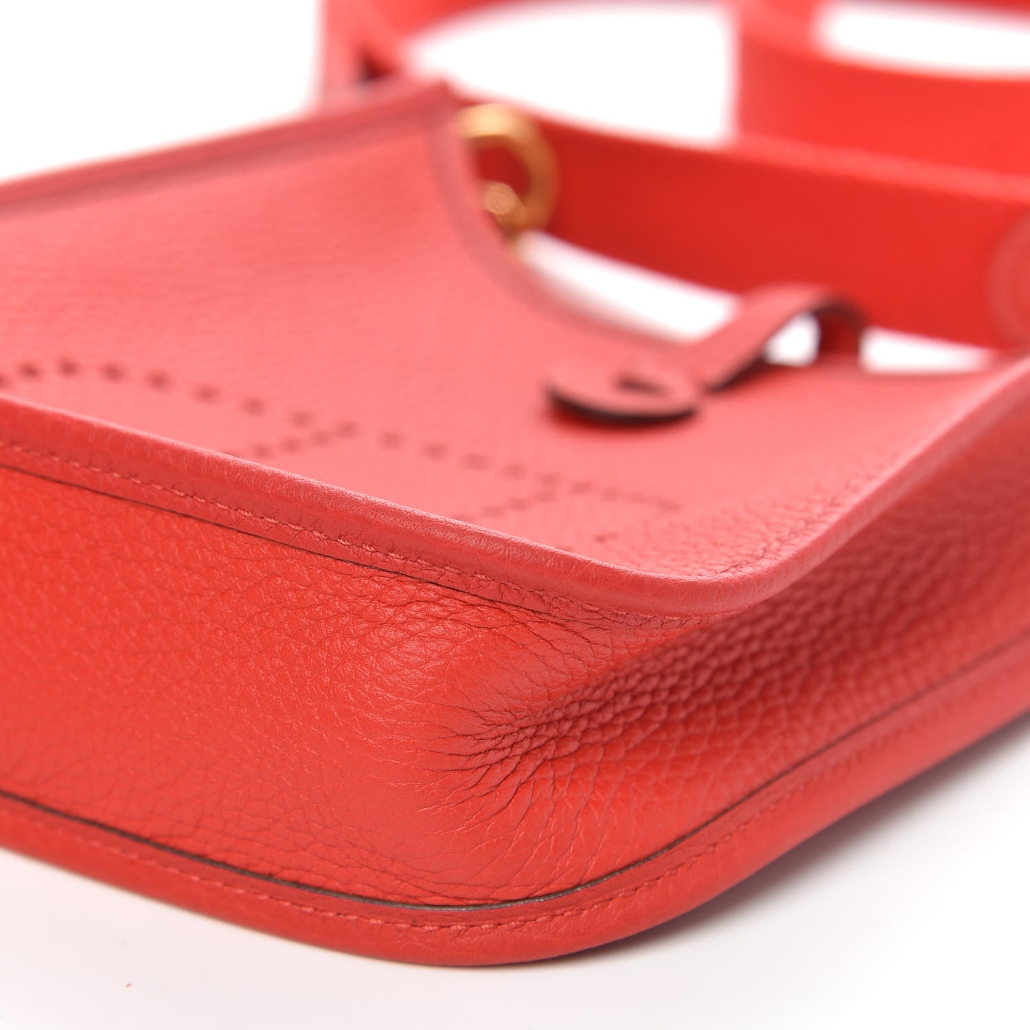 Hermes Taurillon Clemence Evelyne TPM Rouge De Coeur 9 of 10