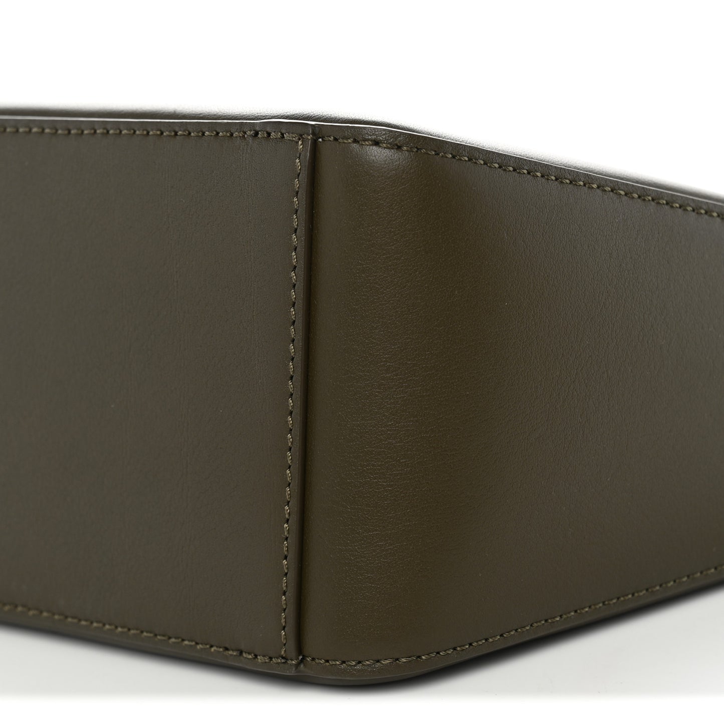 Calfskin Mini Hammock Hobo Dark Khaki Green
