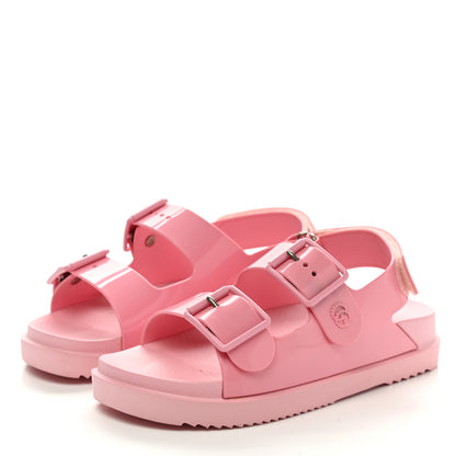 Gucci Rubber Mini Double G Womens Isla Dad Sandals 37 Wild Rose 3 of 8
