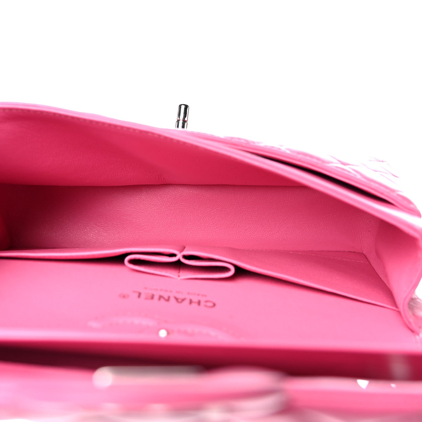 Lambskin Quilted Small Double Flap Pink