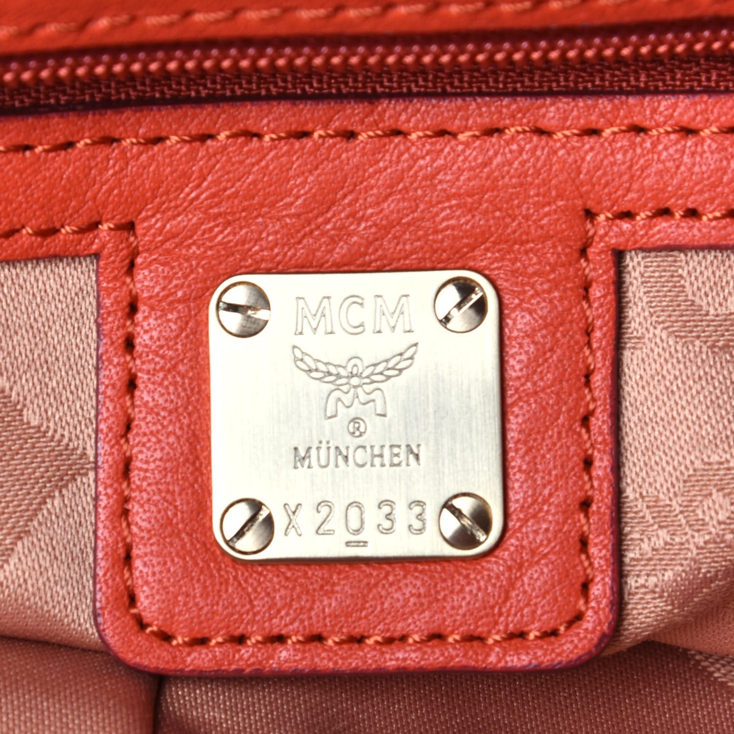 Calfskin Ottomar Monogram Shoulder Bag Hot Coral