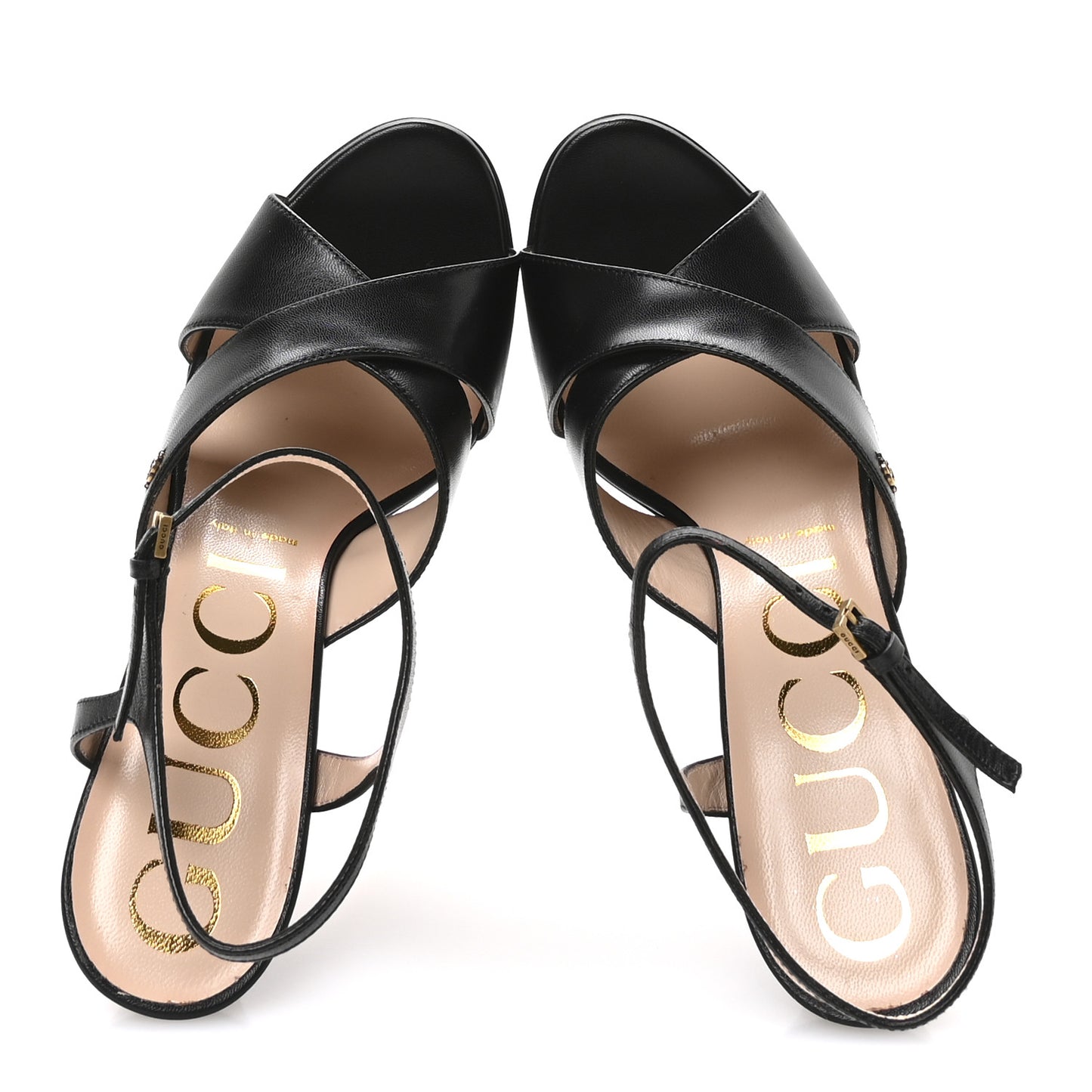 Malaga Kid Double G 150mm Platform Sandals 38.5 Black