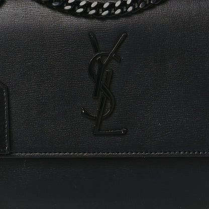 Saint Laurent Calfskin Medium Monogram Sunset Black 8 of 9