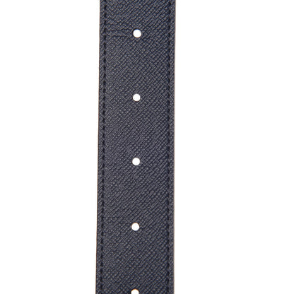 Louis Vuitton Calfskin Monogram 30mm LV Initiales Reversible Belt 85 34 Indigo 7 of 9