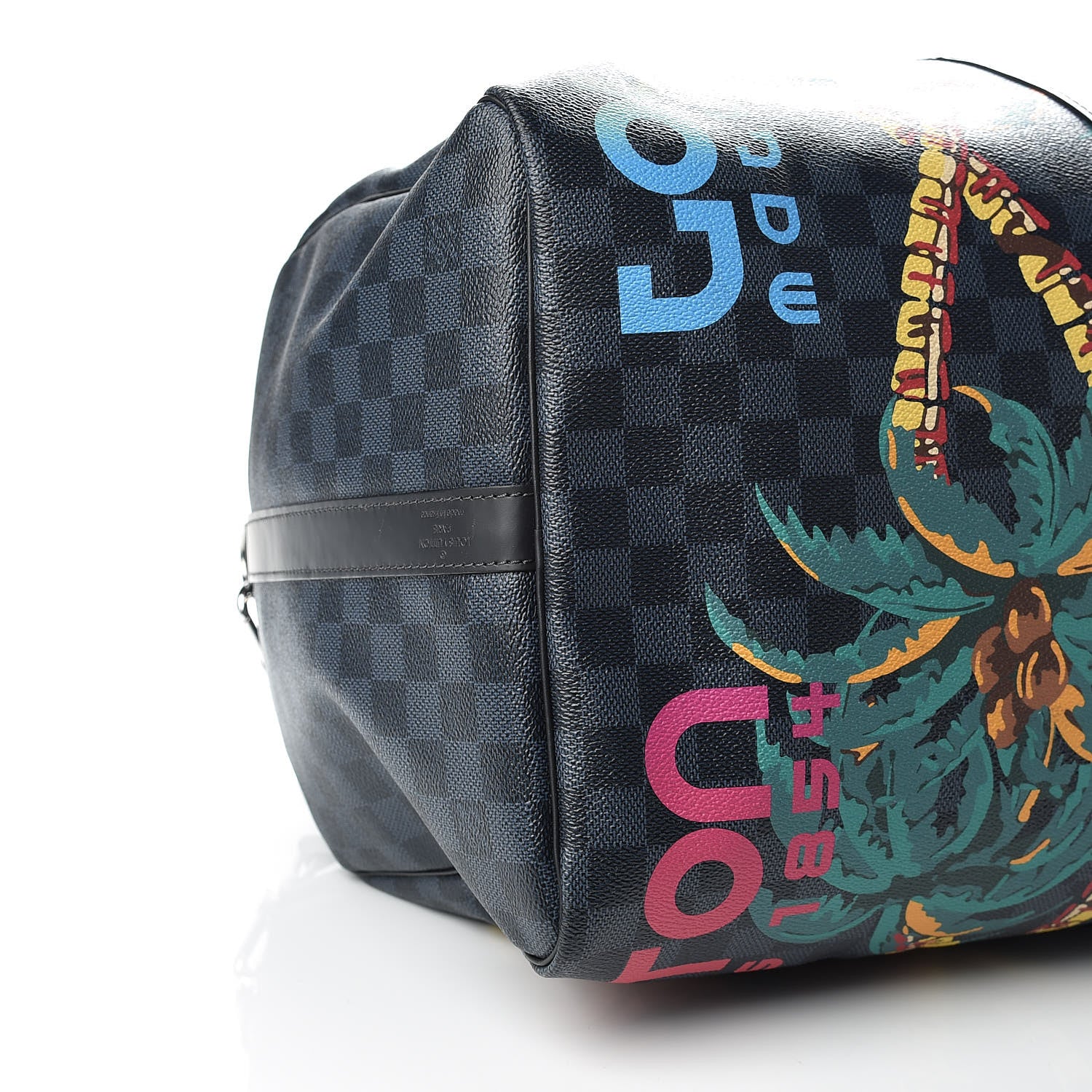 Louis Vuitton Damier Cobalt Jungle Keepall Bandouliere 55 9 of 12