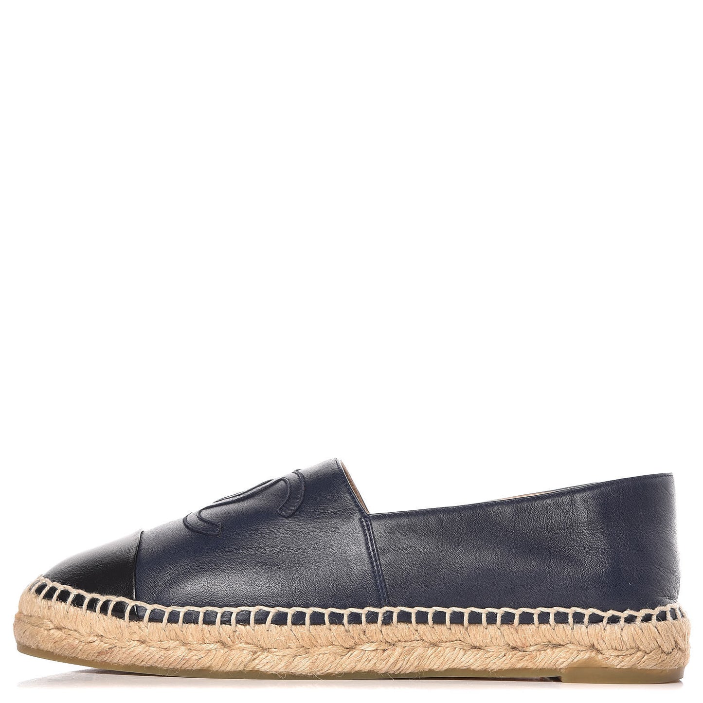 Lambskin CC Espadrilles 39 Navy Black