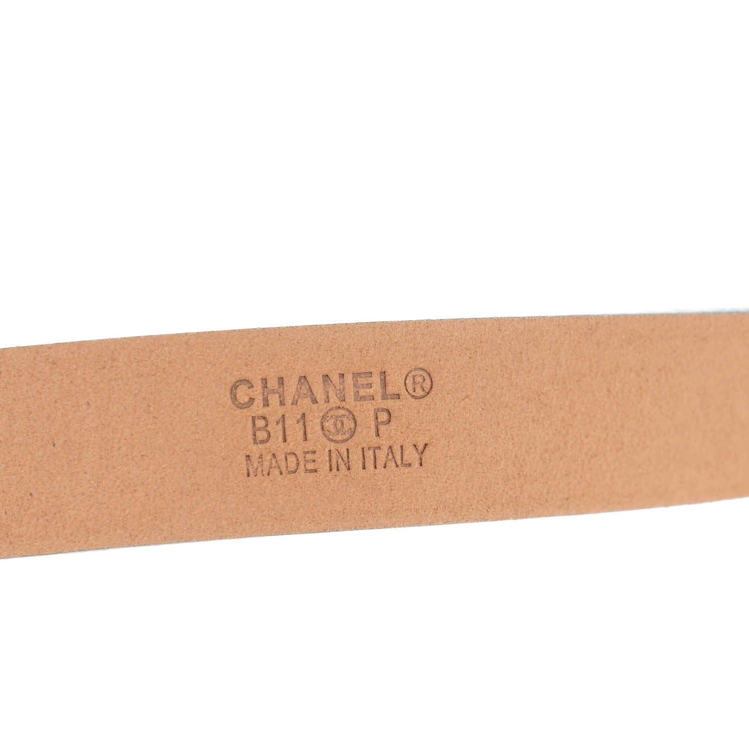 Chanel Patent CC Skinny Belt 95 38 Blue Fonce 4 of 8