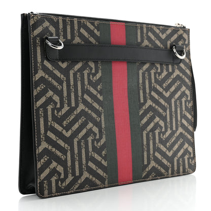 Gucci GG Supreme Monogram Caleido Web Messenger Beige Ebony 3 of 8