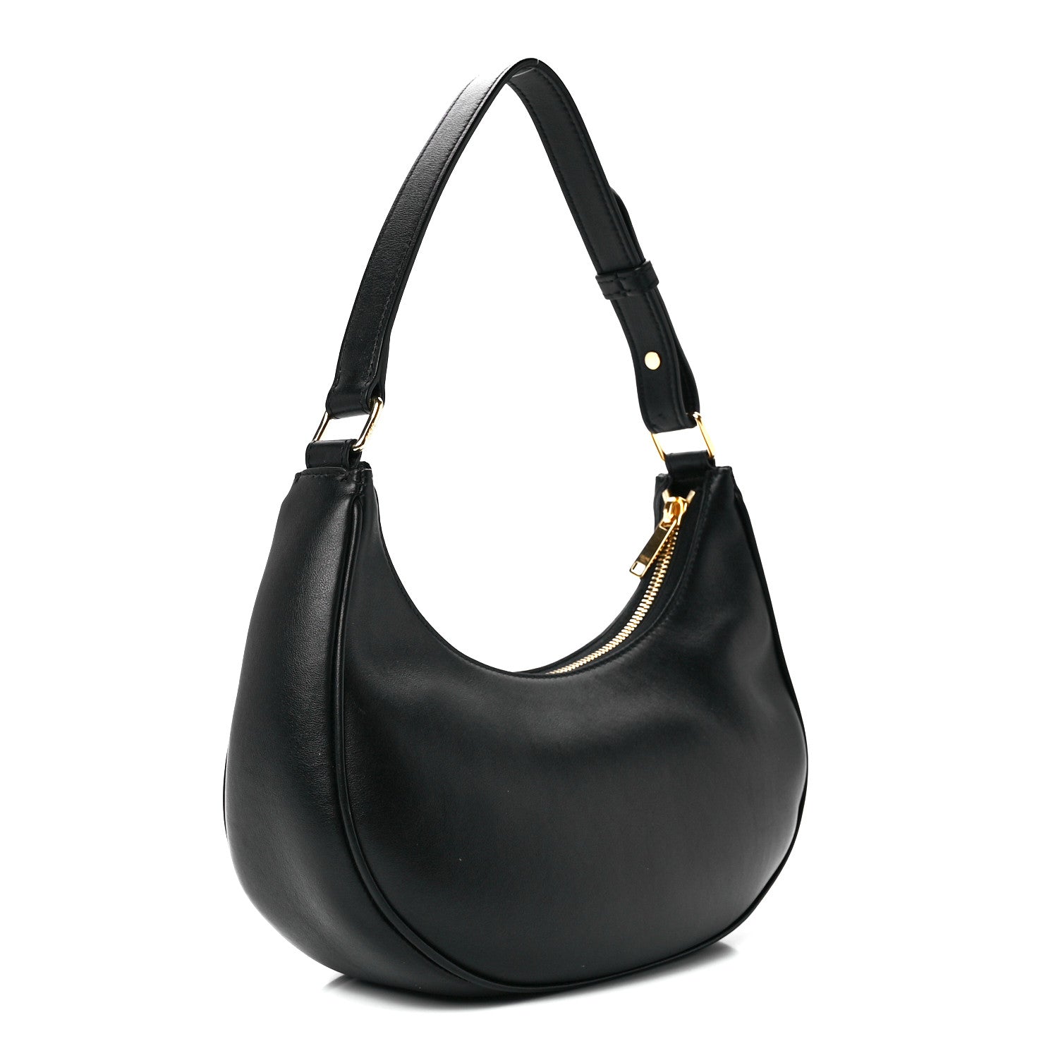 Celine Smooth Calfskin Medium Strap Ava Shoulder Bag Black 3 of 11