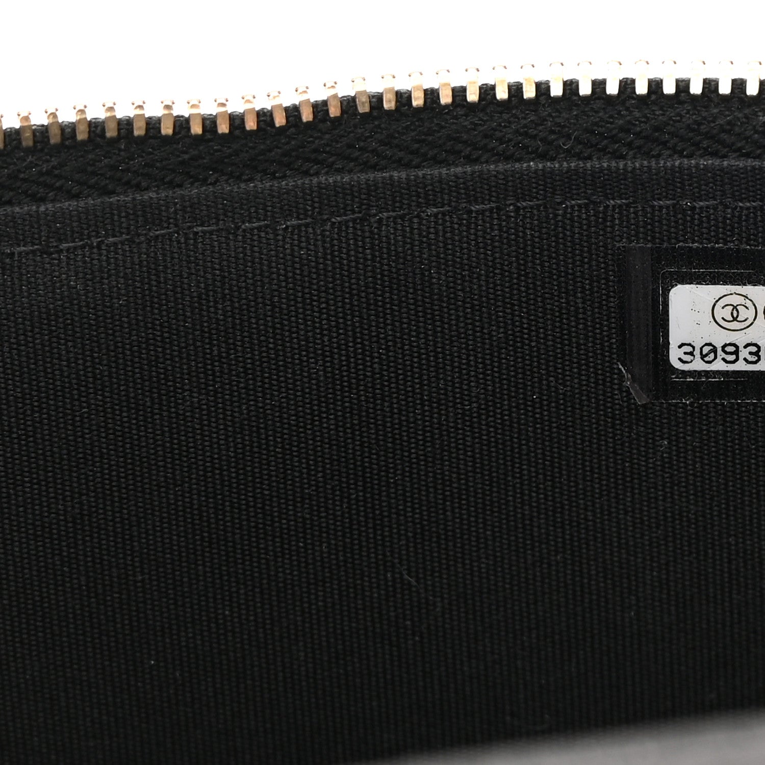 Chanel Raffia Jute Striped Small Vanity Case With Chain Black Beige 7 of 11