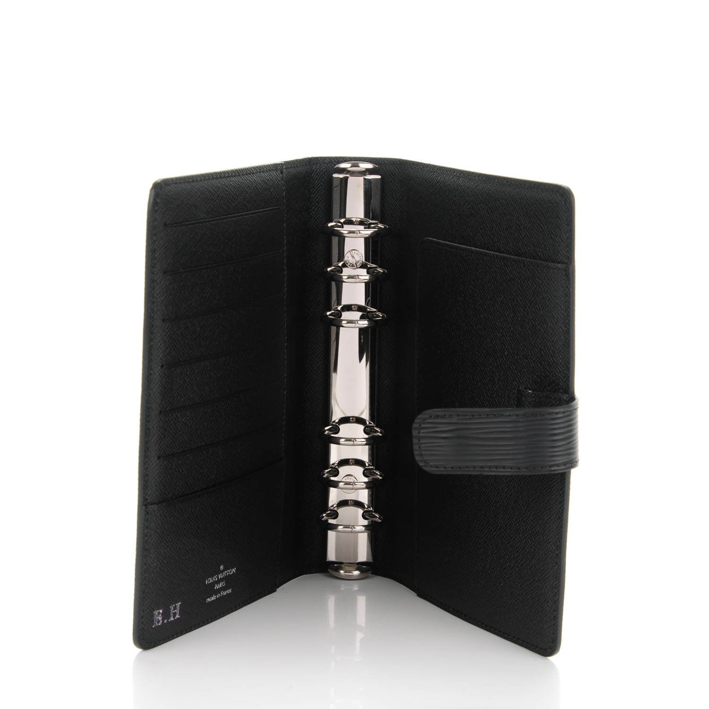 Epi Medium Ring Agenda Cover Black