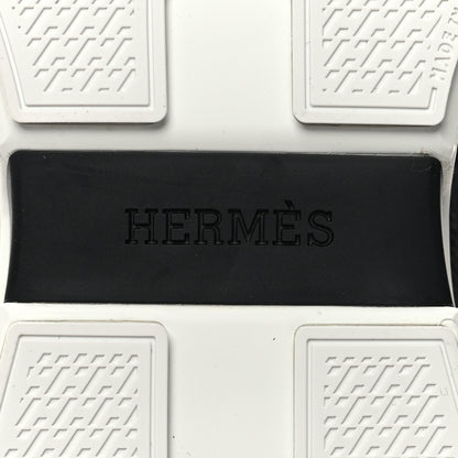 Hermes Technical Knit Suede Heros Sneakers 38 Black 7 of 8
