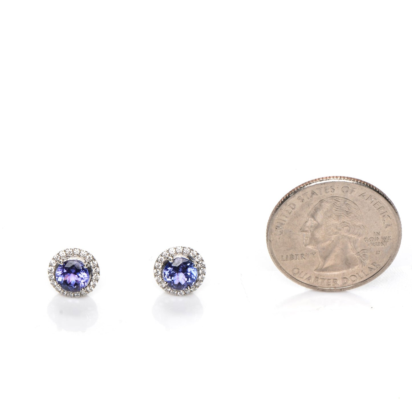 Platinum Diamond Tanzanite Soleste Earrings