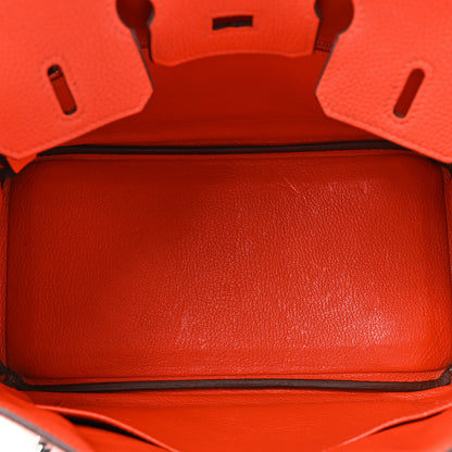 Hermes Togo Birkin 25 Orange Poppy 5 of 13