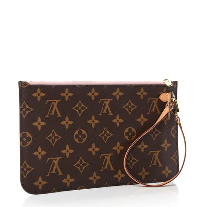 Louis Vuitton Monogram Neverfull MM GM Pochette Rose Ballerine 3 of 8