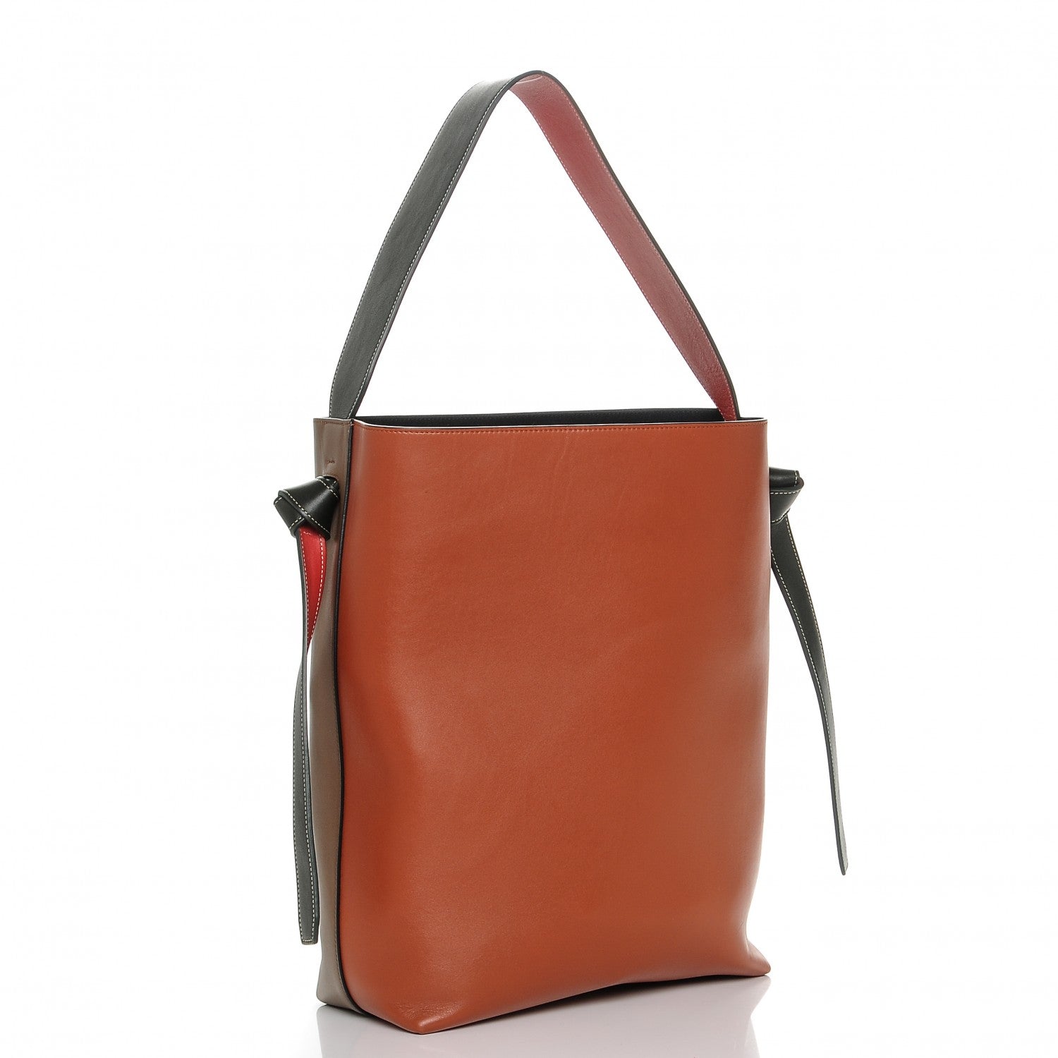 Celine Shiny Smooth Calfskin Small Twisted Cabas Camel Brick 3 of 7