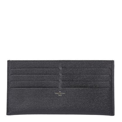 Louis Vuitton Calfskin Felicie Chain Wallet Card Holder Insert Black 1 of 7