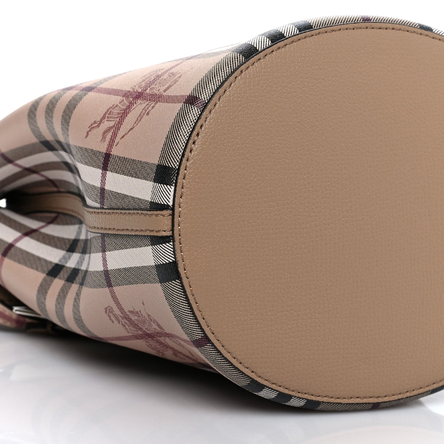 Haymarket Check Colours Small Lorne Bucket Crossbody Camel
