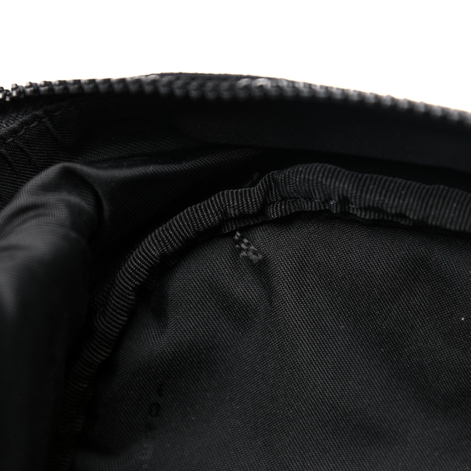 Fendi Nylon Stamp Patch Cross Strap Backpack Black Maya 12 of 17