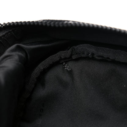 Fendi Nylon Stamp Patch Cross Strap Backpack Black Maya 12 of 17