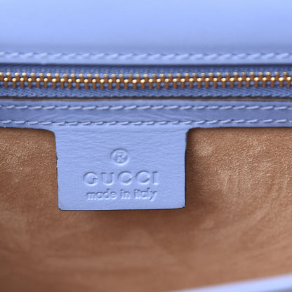 Gucci Calfskin Small Sylvie Shoulder Bag Clear Sky Blue 6 of 13