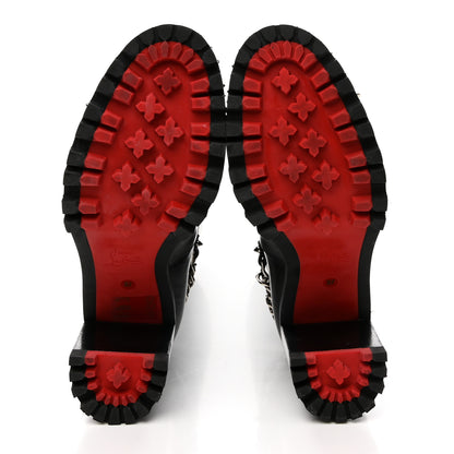 Christian Louboutin Calfskin Napaleona 70 Spikes Boots 37 Black 6 of 16