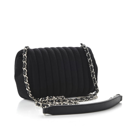 Chanel Jersey Vertical Quilted Mini Flap Black 3 of 11