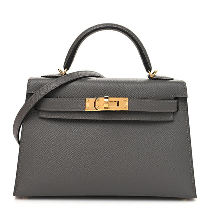 Hermes Epsom Mini Kelly Sellier 20 Gris Meyer 1 of 10