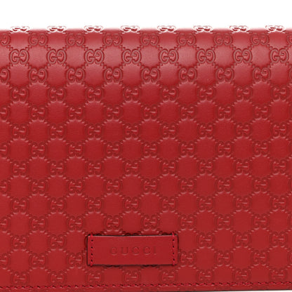 Gucci Microguccissima Crossbody Wallet Red 6 of 8