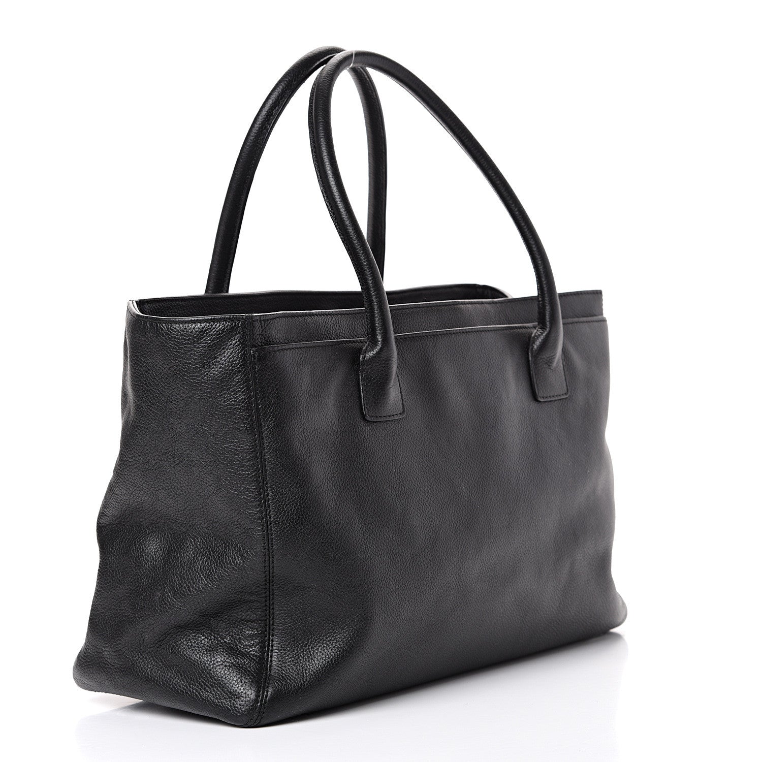 Chanel Calfskin Cerf Executive Shopper Tote Black 2 of 13