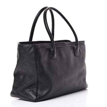 Chanel Calfskin Cerf Executive Shopper Tote Black 2 of 13