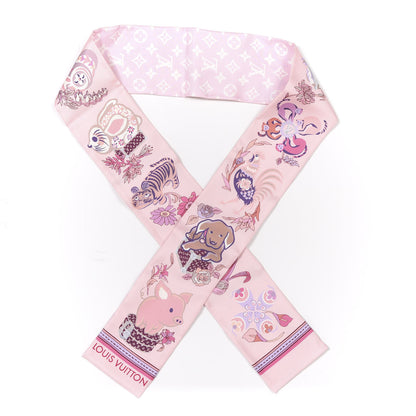 Louis Vuitton Silk Monogram Superstition Bandeau Light Pink 1 of 4