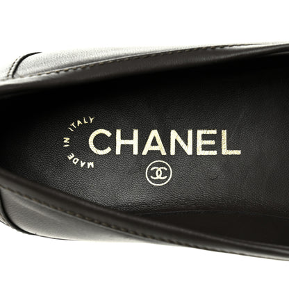 Chanel Lambskin Quilted CC Turnlock Loafers 39 Dark Brown 8 of 10