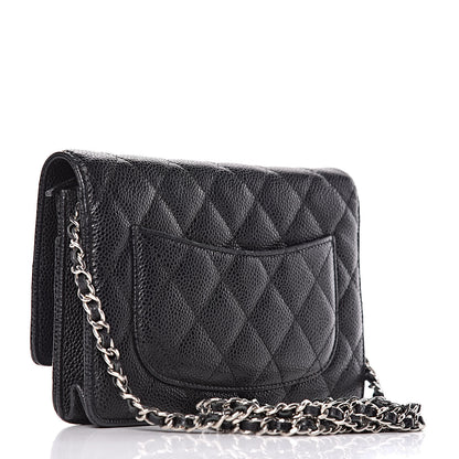 Chanel Caviar Quilted Wallet On Chain WOC Black 3 of 14