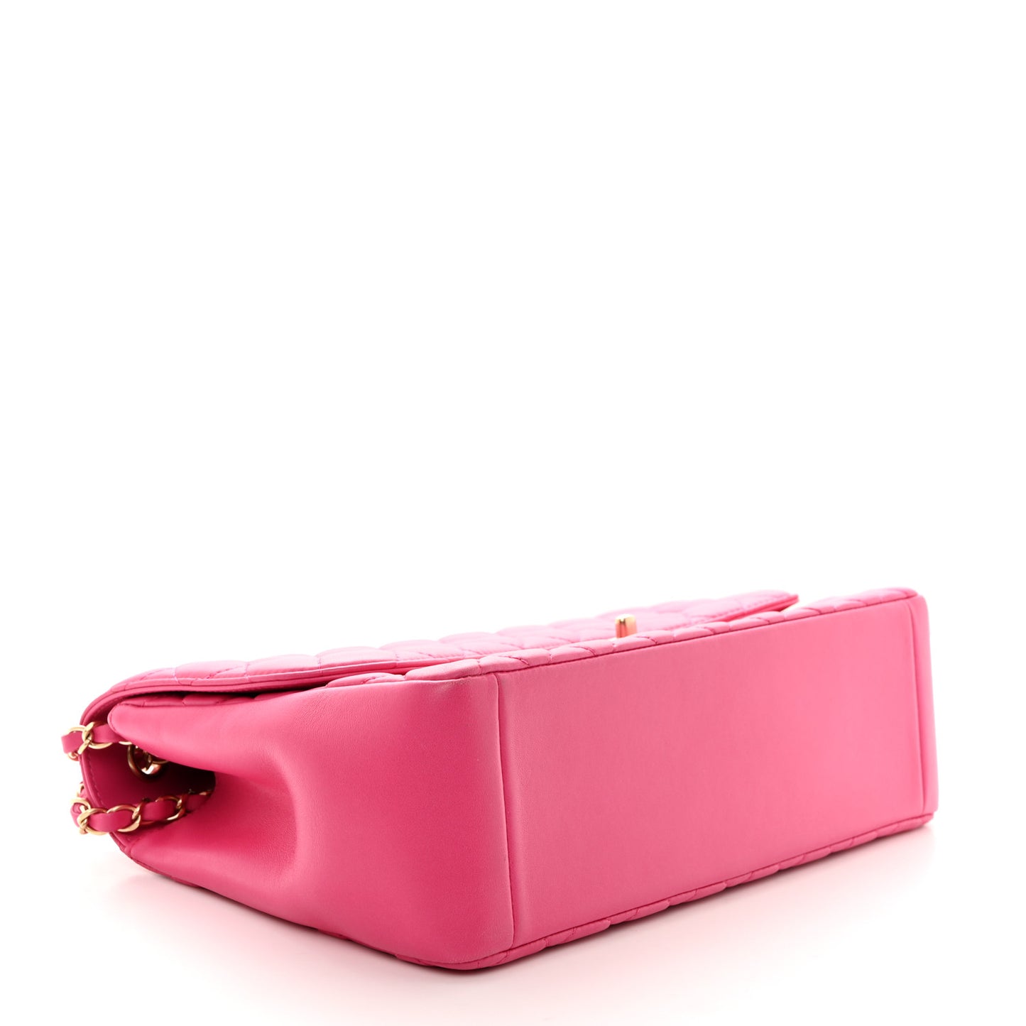 Lambskin Quilted Medium Mademoiselle Chic Flap Fuchsia