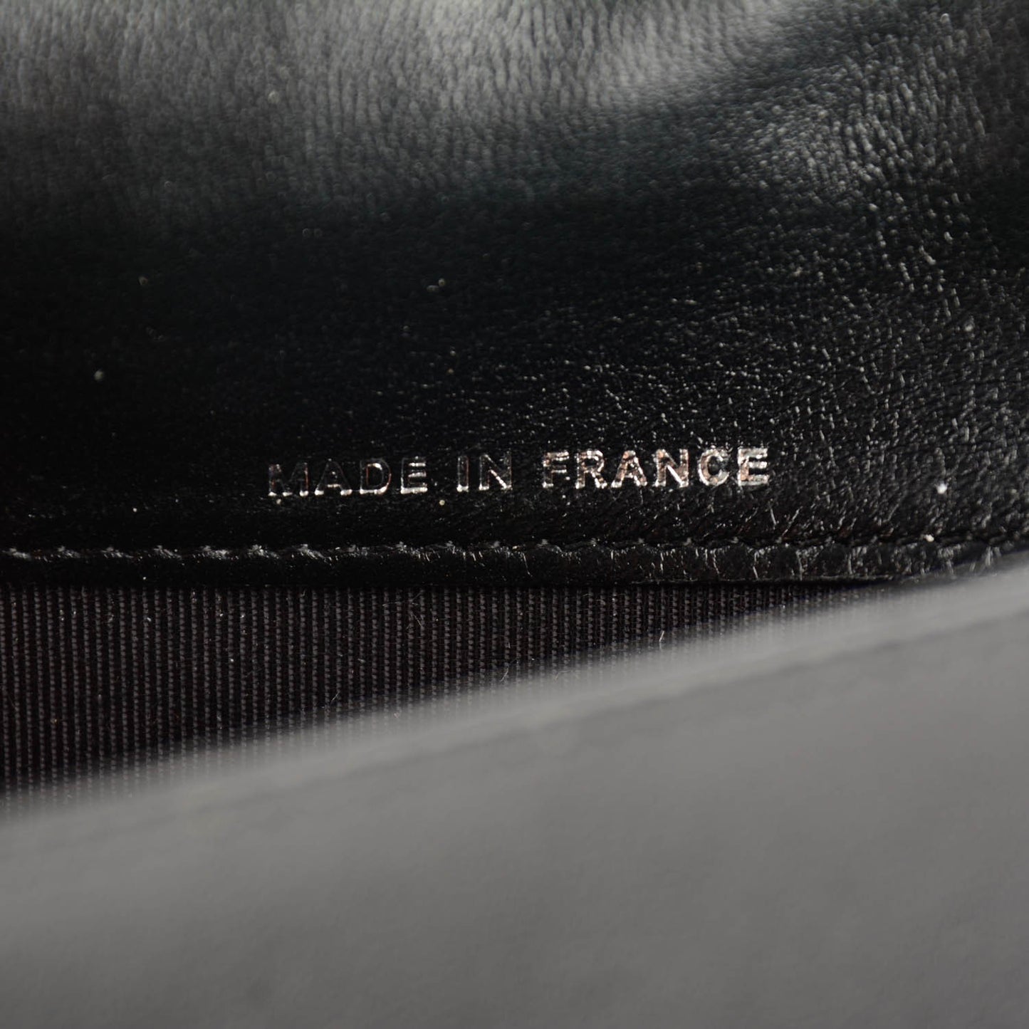 Lambskin Quilted Large Agenda Cover Black