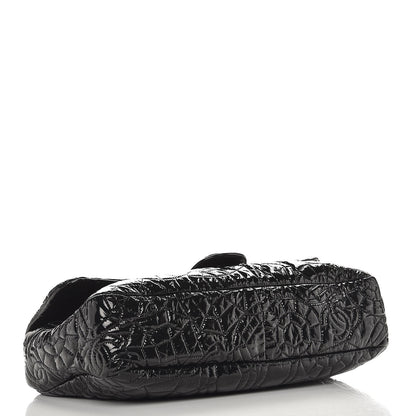 Chanel Vinyl Graphic Edge Flap Black 4 of 7