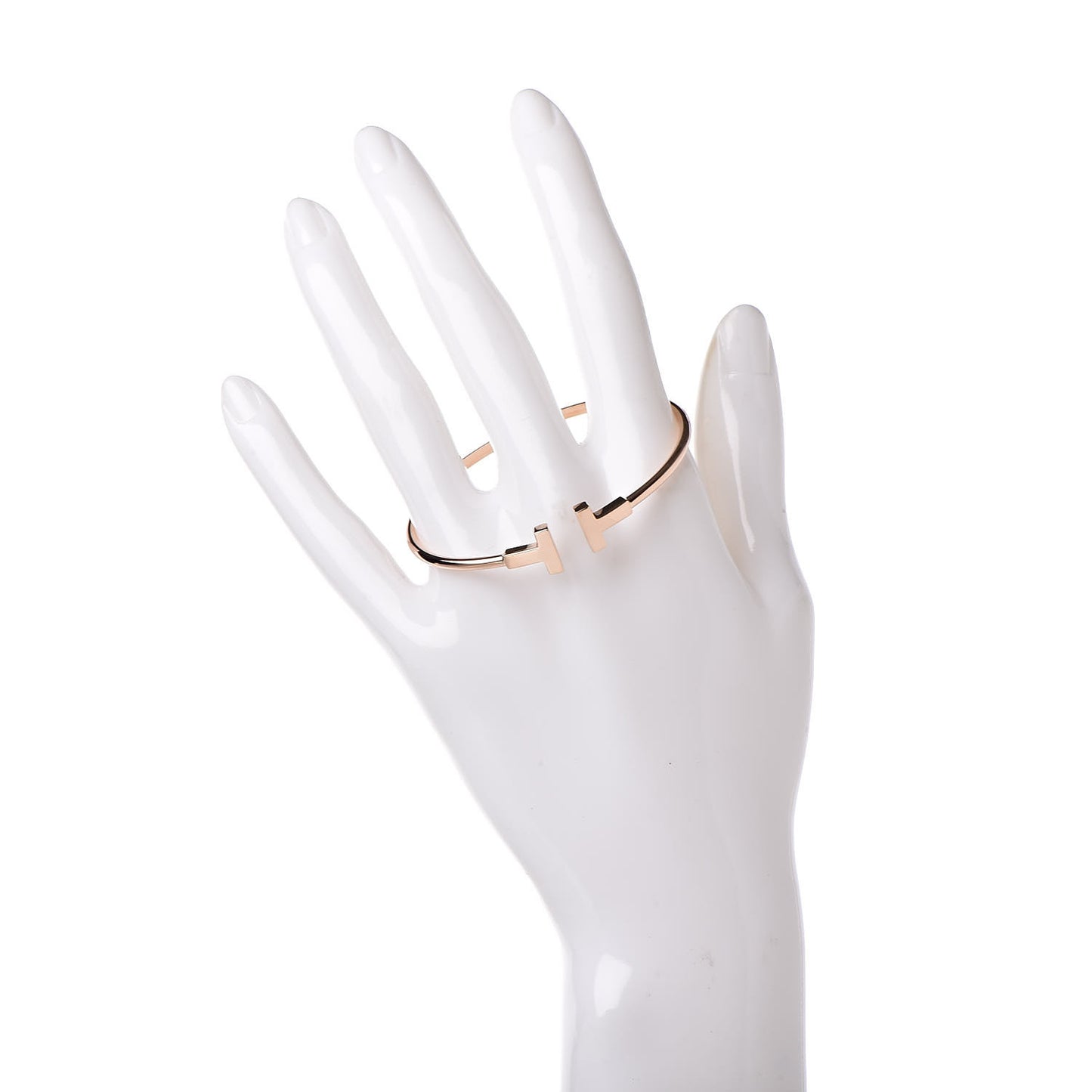 18K Rose Gold T Wire Bracelet