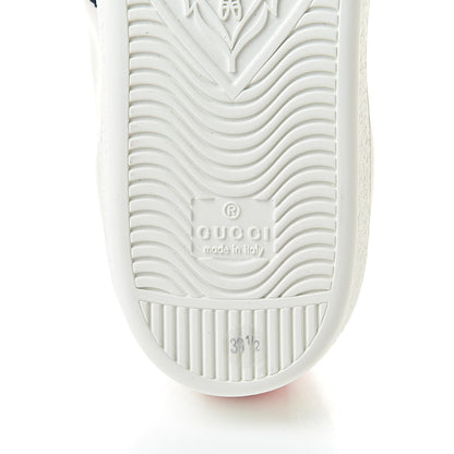 Gucci Calfskin Ayers Blind For Love Embroidered Womens Ace Sneakers 39.5 White 6 of 9