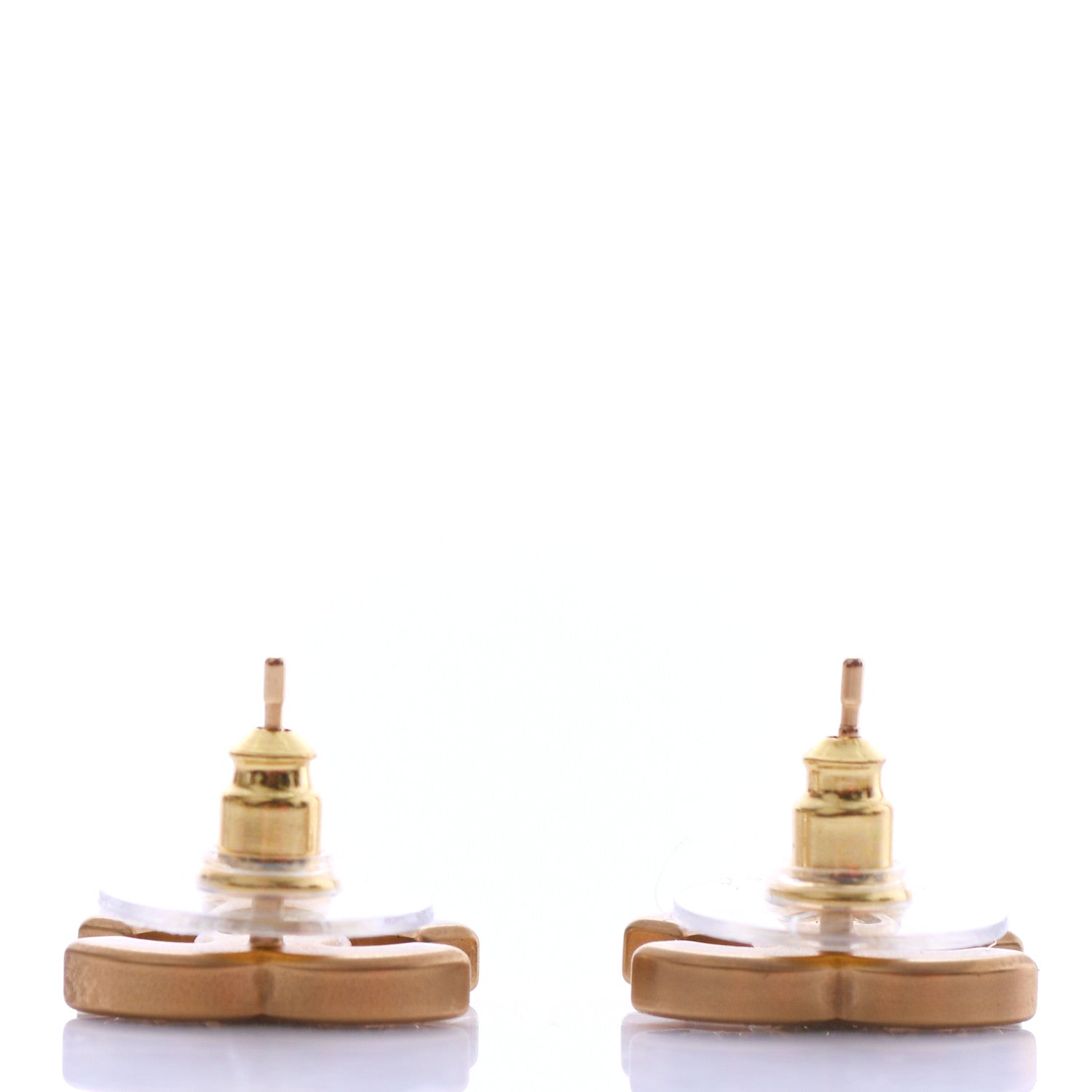 Chanel Crystal CC Earrings Gold 3 of 4